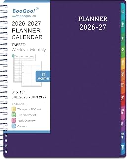 Planner 2026-2027 - Academic Planner from July 2026 - June 2027, 8" x 10", Calendar Planner 2026-2027, Weekly and Monthl