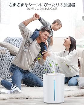 Amazon.co.jp: 【2023アップグレード版＆上から給水】加湿器