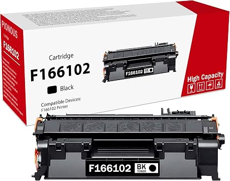 F166102 Black Toner Cartridge 1-Pack - PINOS Compatible F166102 Toner Cartridge Replacement for Canon F166102 Black Toner Cartridge Work with F166102 Printer
