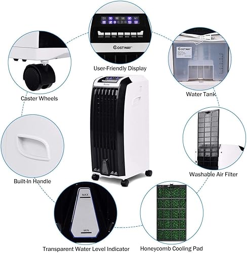 Miniatura 4 de Aire acondicionado, enfriador portátil con ventilador y humidificador