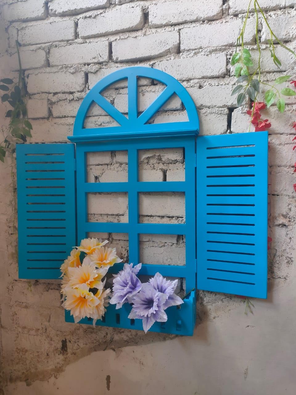 Vishwakarma Arts Wooden jharokha Wall Decor Big Size Antique Balcony