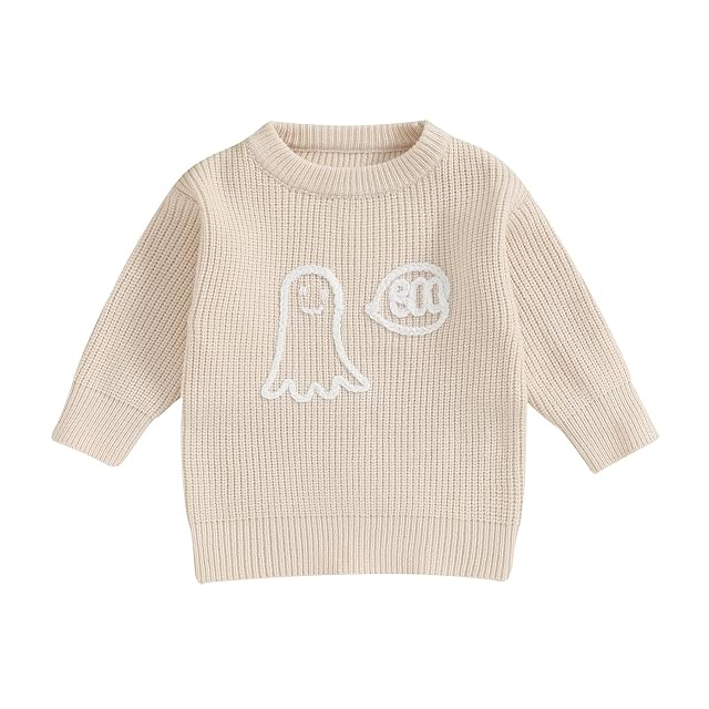 Kuriozud Toddler Baby Boy Girl Sweater Checkerboard Knit Crewneck Sweatshirt Soft Warm Fall Winter Clothes
