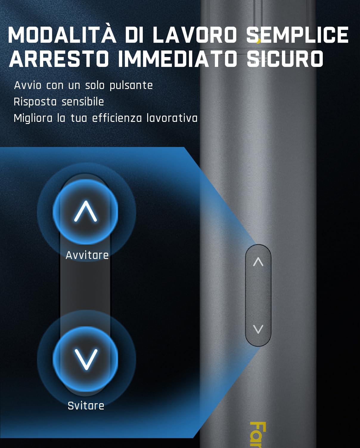 Fanttik S1 Pro Set Cacciaviti Elettrici 3.7V Cordless 2000 mAh | 16 Punte, Regolabile 3 Coppie Fino a 6N.m, Strumenti Magnetici, Per Riparazione Mobili/Computer