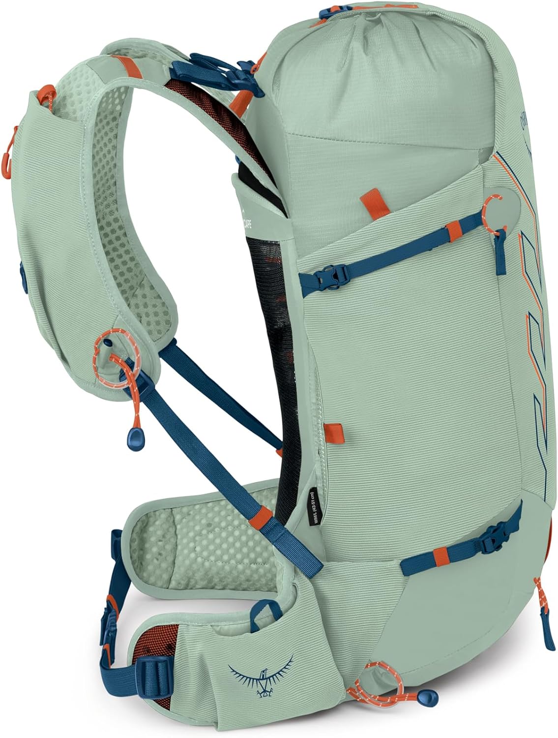 Osprey Talon Velocity 20L Men's Hiking Backpack - Running, Biking, Multi-Sport Pack, Frosty Mint, Small/Medium