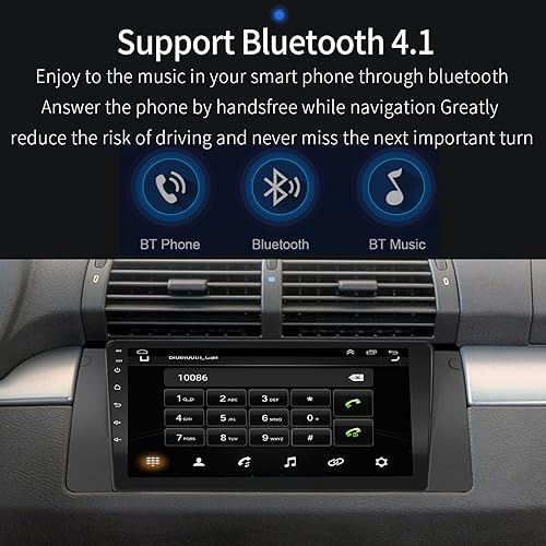 Miniatura 6 de para BMW-E39-1996-2003-Radio, Ezonetronics -Carplay-Radio, con 1G RAM 32G ROM Bluetooth GPS Navegación Pantalla táctil EZoneTronics