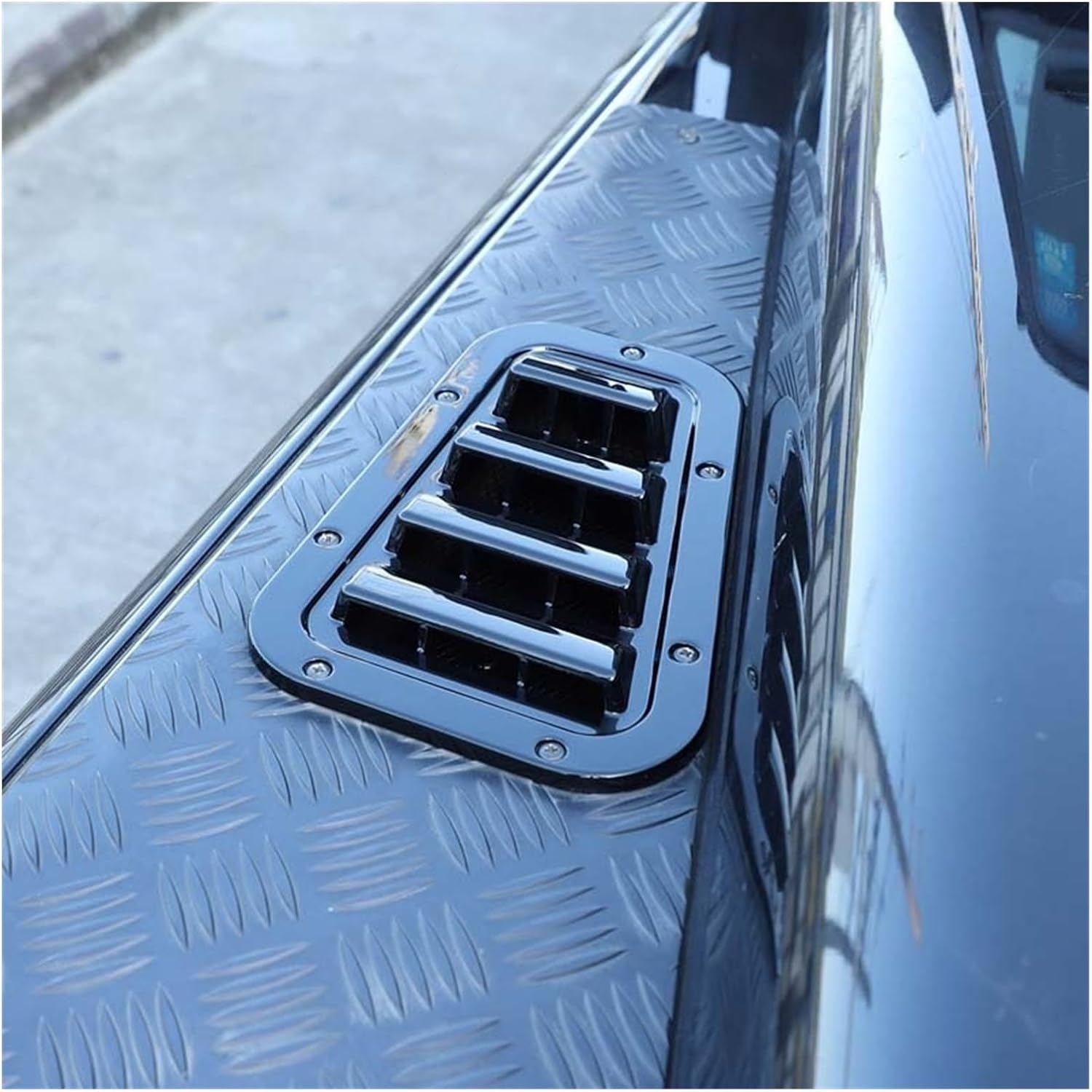 Car Side Vent Decorative for Land for Rover for Defender 90 110 130 2004-2019 Car Front Engine Hood Bonnet Vents Hood Air Outlet Trim Cover