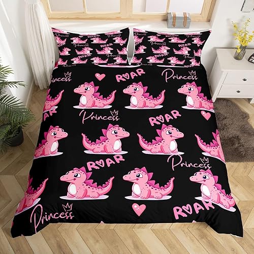 Miniatura 32 de Feelyou Juego de funda de edredón con estampado floral en 3D para niñas y niñas, elegante, con estampado floral morado, romántico, con purpurina