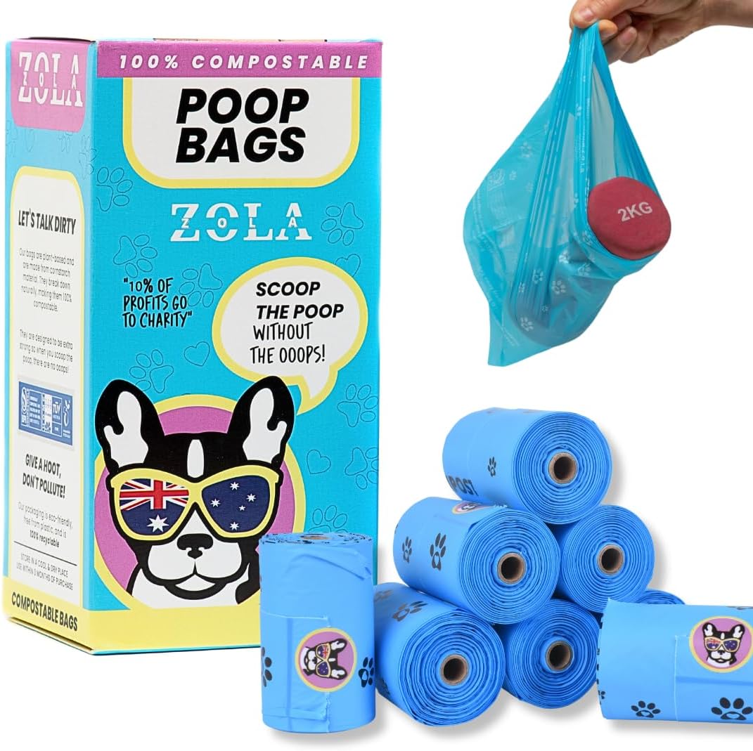 ZOLA ZOLA 100% Biodegradable Dog Poo Bags – Mess-Free, Leak-Proof ...