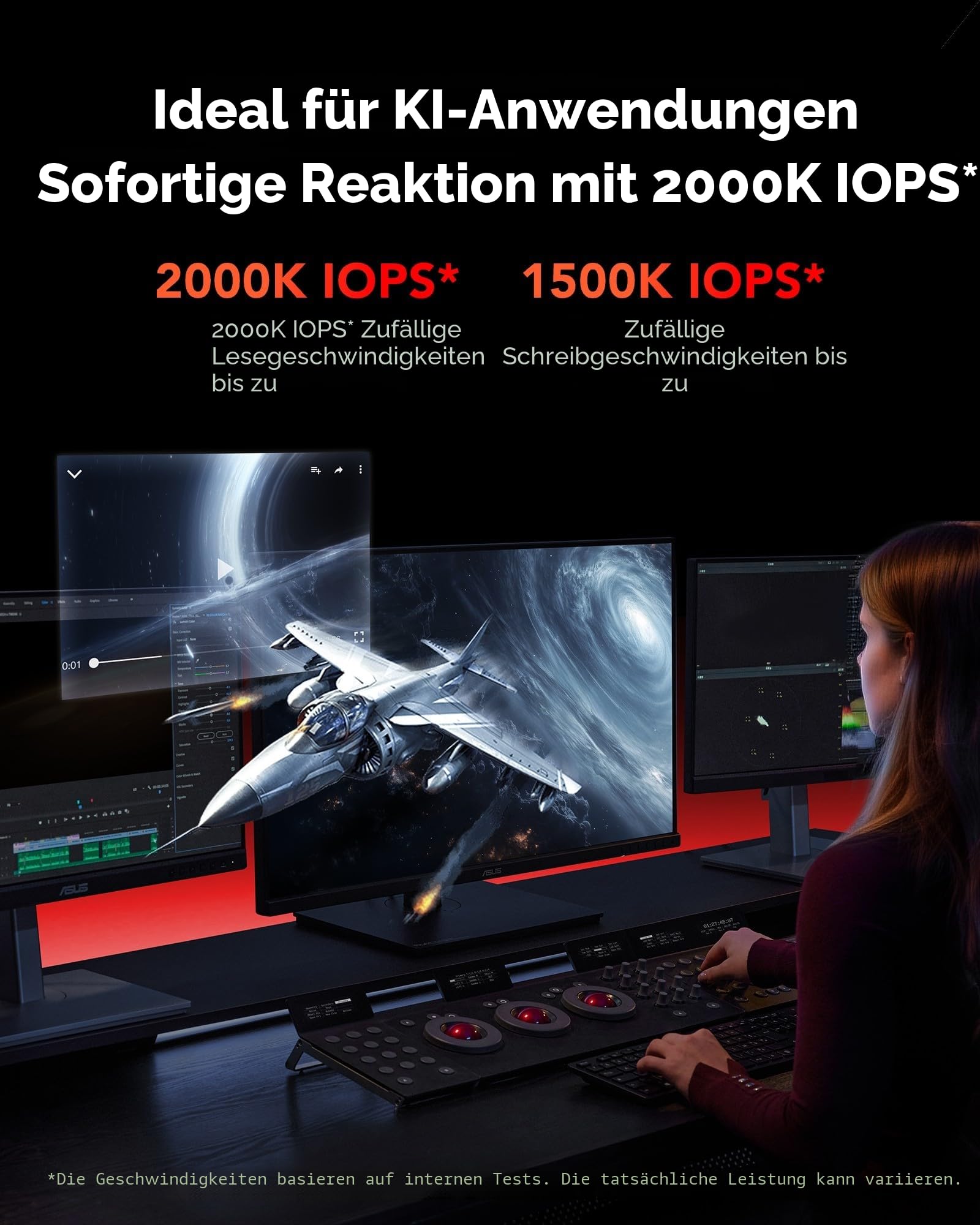 Lexar ARES PRO 2TB Gen5 NVMe M.2 SSD, PCIe 5.0 x4 Interne SSD, Bis zu 14.000 MB/s Lesen – für KI-Anwendungen, AAA-Gaming, Videoeditierung, Kompatibel mit PC, Laptops & PS 5