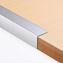 4pcs 5cm Aluminum Corner Guards Self-Adhesive,Metal Corner Protector for Wall Tile Edge Door Frame Cabinet Baseboard Protection and Decoration,Edging Molding Trim for Kitchen Islands(0.9m,Silver)