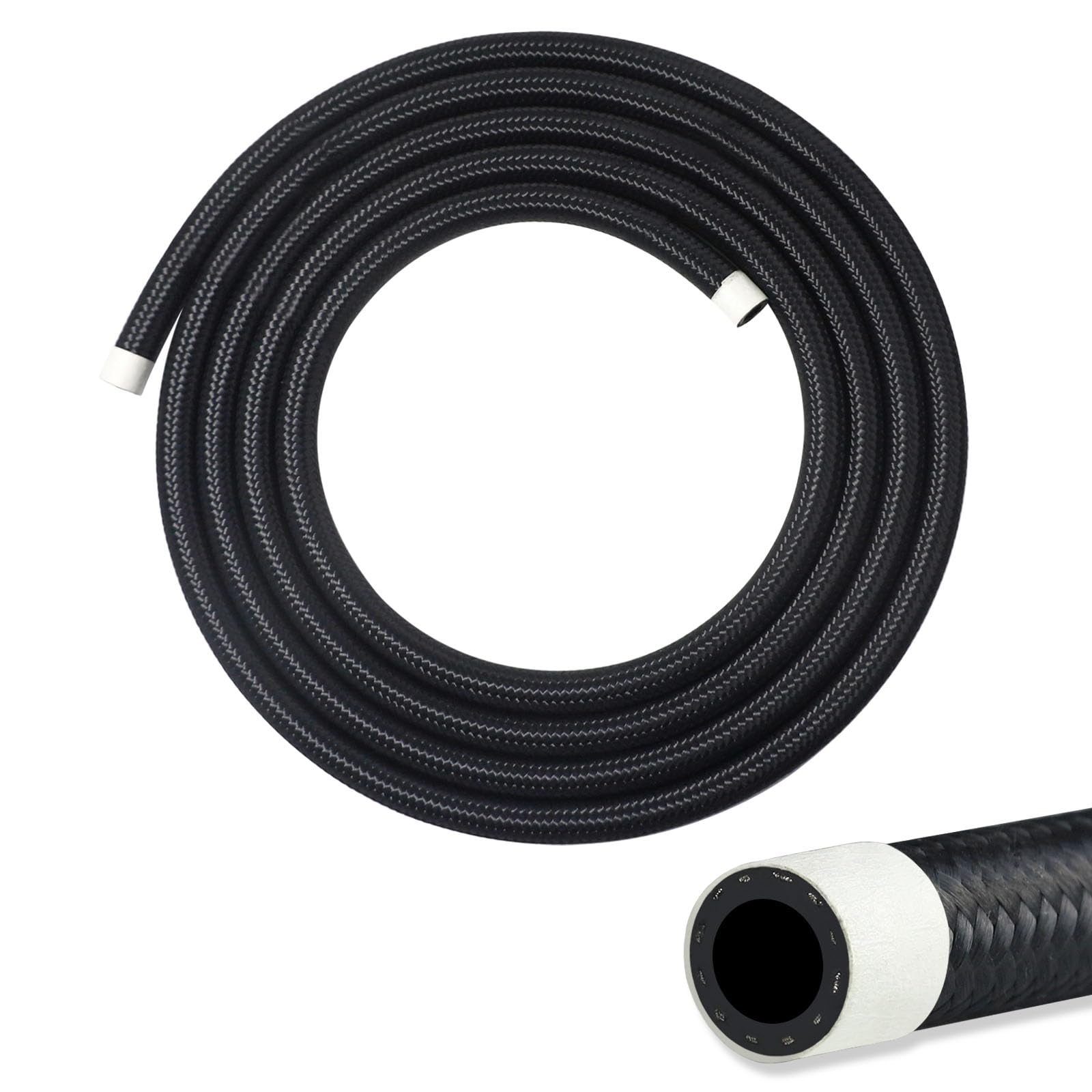 EVIL ENERGY 6AN PTFE Hose End Fitting 45 Degree Black For PTFE Hose Only 4PCS - View #3