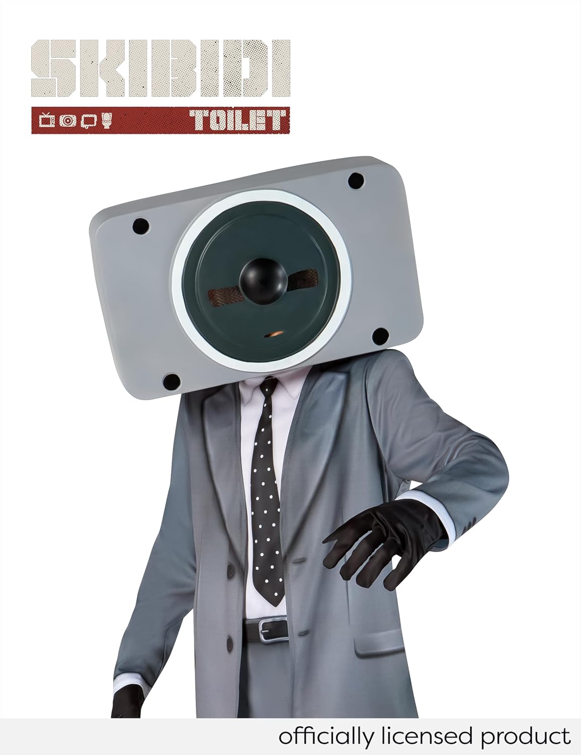 Rubies Skibidi Toilet: Speakerman Costume for Kids, Boy's Large