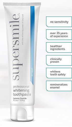 Miniatura 4 de Supersmile Pasta dental blanqueadora profesional con flúor - Potente blanqueamiento sin sensibilidad