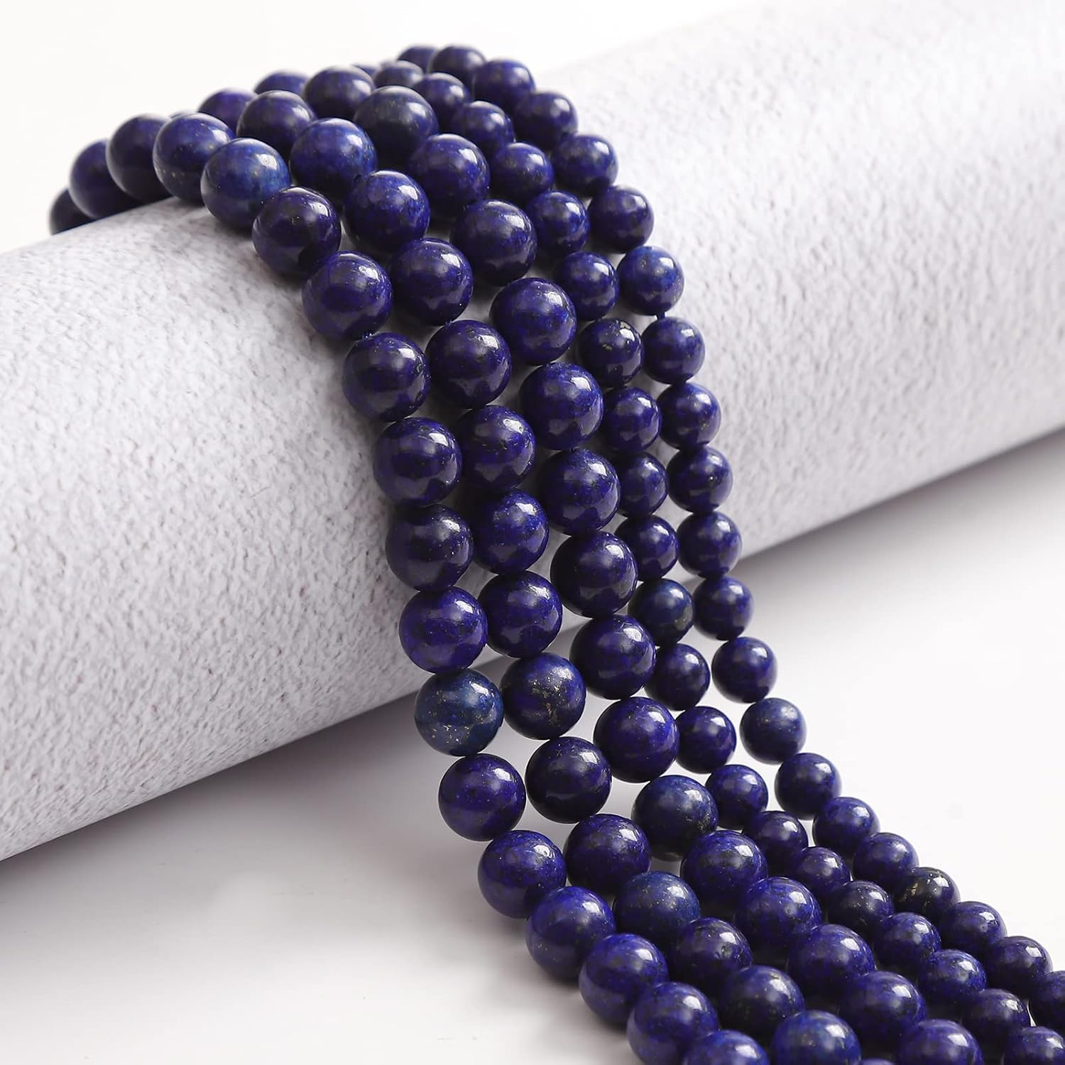 35pcs 10mm Natural Lapis Lazuli Gemstone Beads Energy Healing Crystal Round Loose Stone Beads for Jewelry Making, DIY Bracelets Necklaces - Image 2