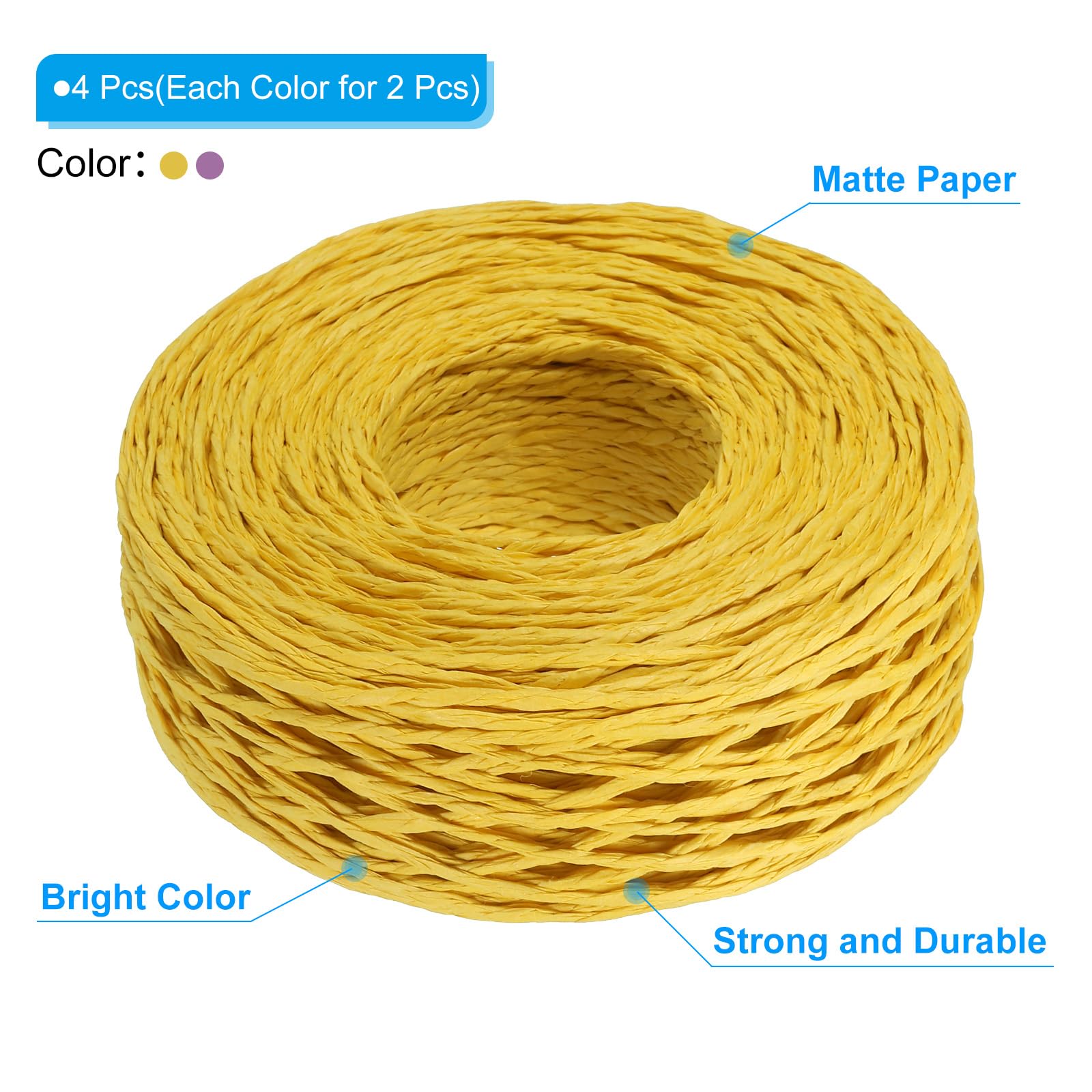 PATIKIL 1312 Feet Raffia Ribbon - Image 3