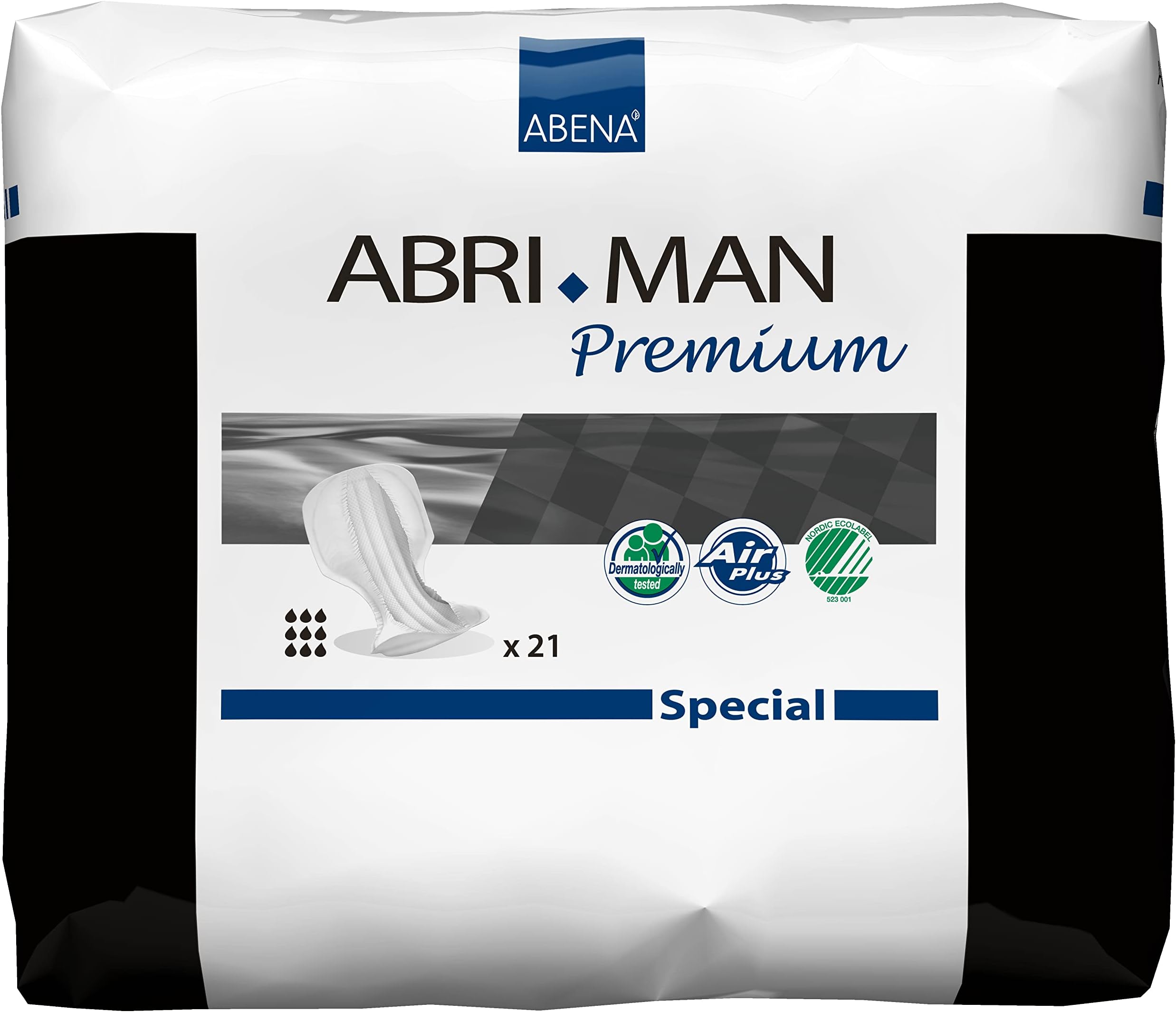 Abena Abri-Man SPECIAL Male Pads, 21 Count