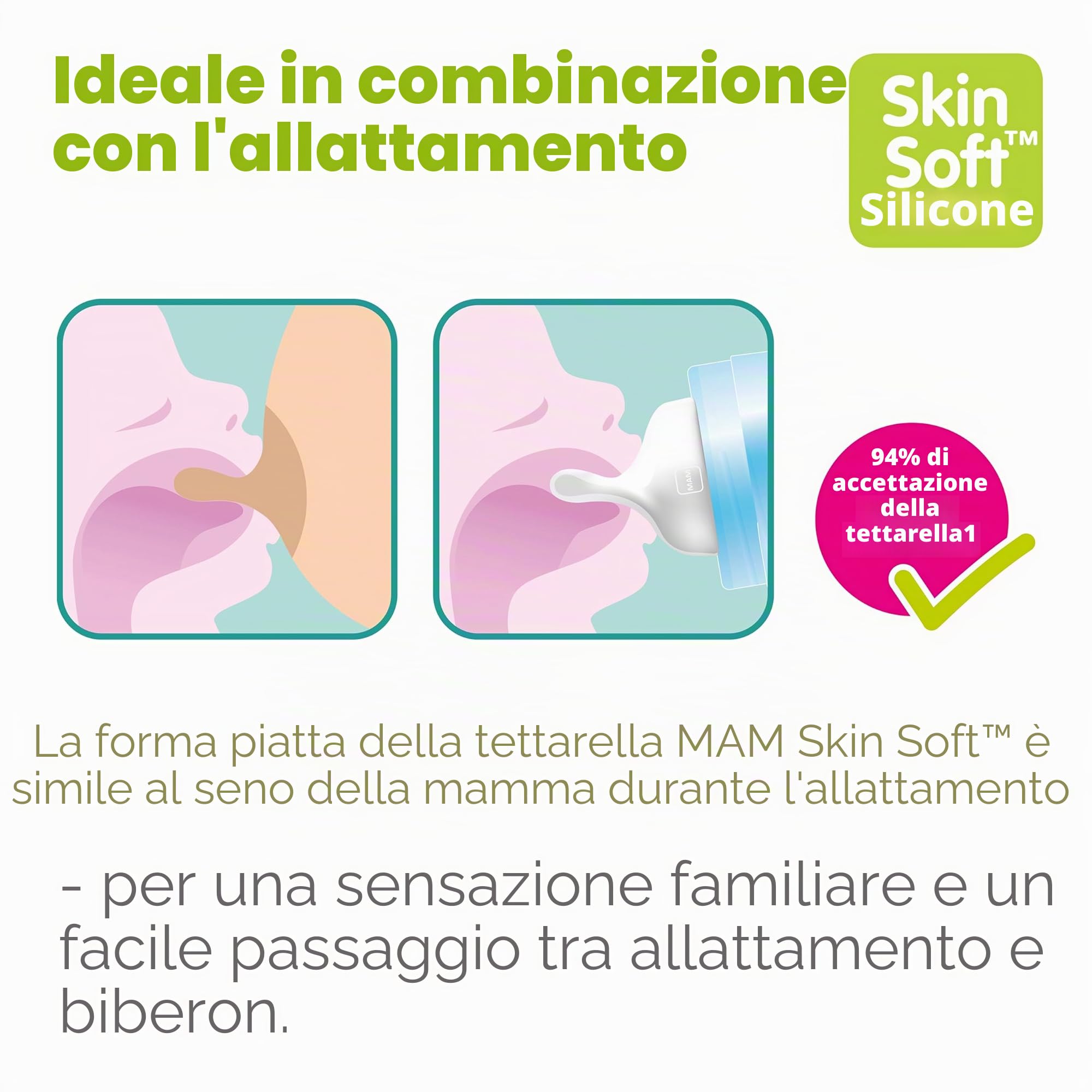 MAM Easy Start - Set di 6 biberon anti-coliche (2 x 130 ml, 160 ml, 260 ml) e cestino per biberon, colore: Beige