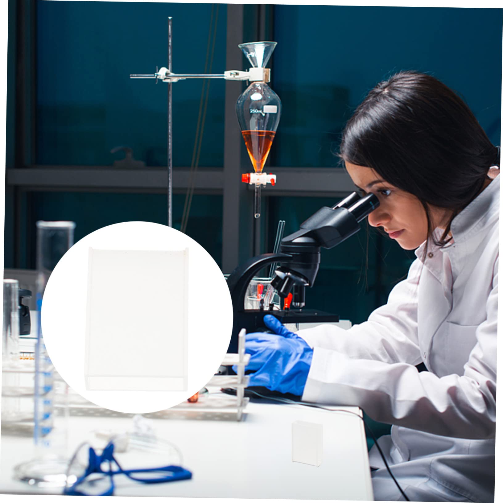 2Pièces Cuvettes Optiques Verre pour Équipements de Laboratoire Cuvettes Transparentes pour Spectrophotomètre et Analyses Scientifiques