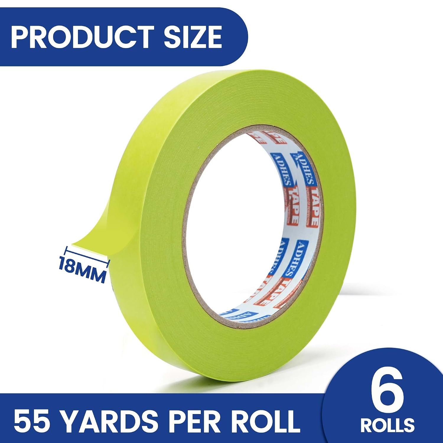 ADHES Green Delicate Surface Washi Masking Tape Painter Tape 0.7Inch