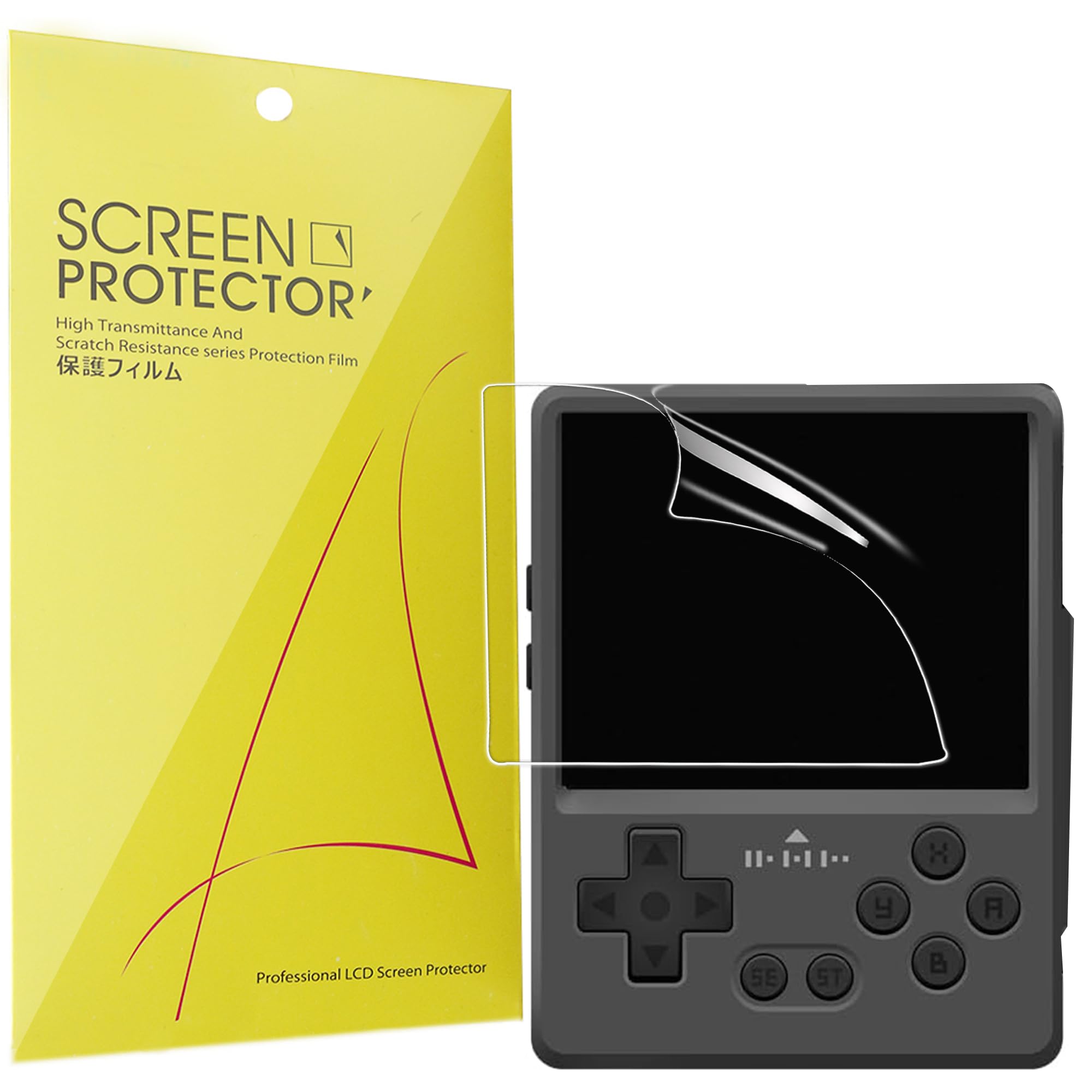 Compatible for GKD Pixel 2 Screen Protector, [6 Pack] Full Coverage TPU Clear Film Compatible for GKD Pixel 2 Console Metal Retro Game Player (6 Pack)