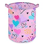 Beinou Kids Laundry Hamper 43.3L Waterproof Baby Laundry Basket Collapsible Canvas Toy Organizer Basket With Handles For Kids Bedroom Nursery Clothes