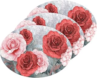 Coikll Modern Floral Kitchen Sponges Cleaning Odor Free Non Scratch Dish Sponge for Cleaning Dishes Bathroom - 3 PCS