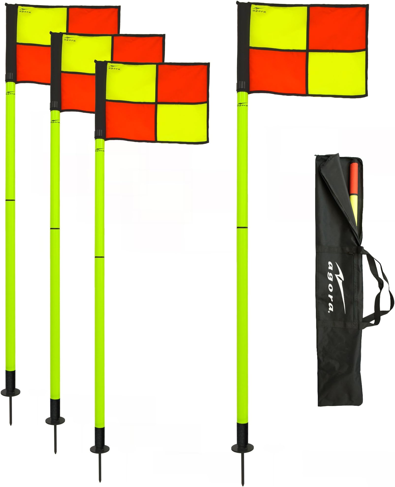 AGORA Portable Pro Line Corner Flags - Set of 4
