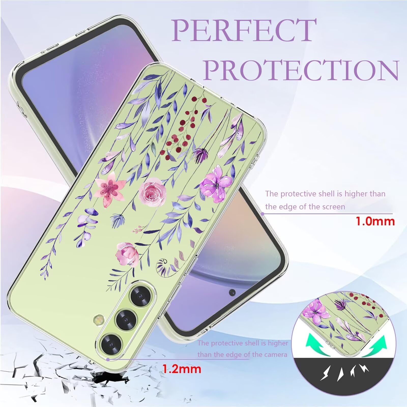 Kaywzo Cover per Huawei P40 Lite 5G,Custodia in Silicone TPU Liscio di Morbido con Modello Cardiaco,Design Minimalista,Ultrasottile Donna Antiurto Case Cover,Blu