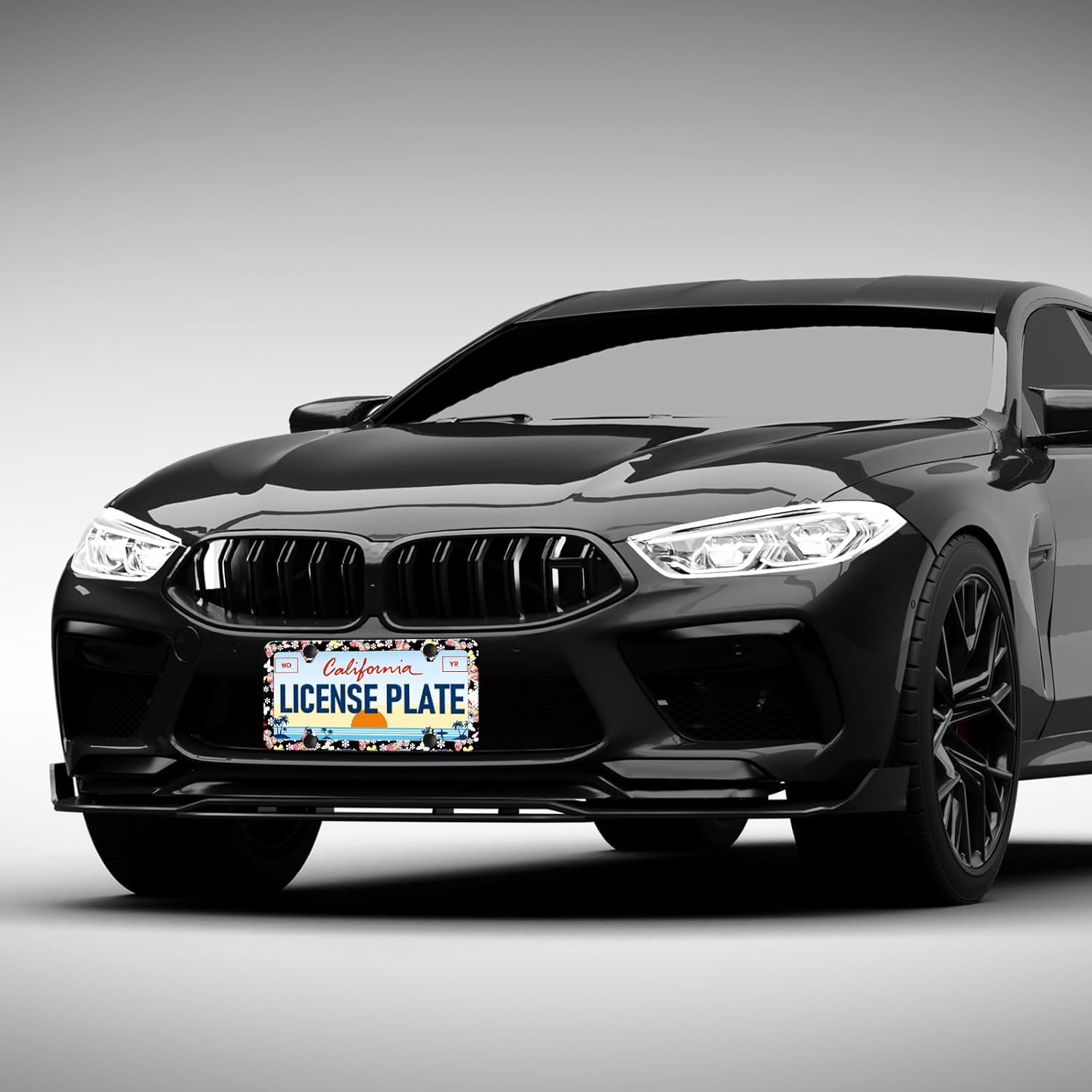 HCSS Colorful Butterfly Pattern License Plate Frames - 2 Pack Cute Butterfly Aluminum Metal License Plate Holder,Rust-Proof Waterproof Car Decorative Tag Frames for Standard US 12x6 Inch - Image 7