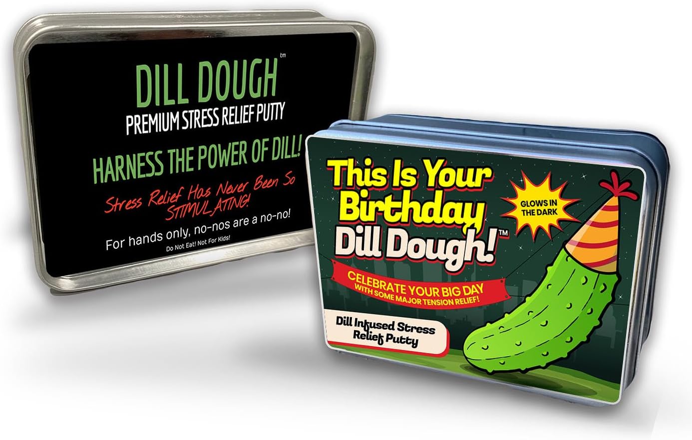 Birthday Bliss Dill Dough Putty - Funny Adult Gag Gift Stress Putty - Novelty Therapy Putty for Squeezing and Stretching - Hilarious Birthday Gift for Adults