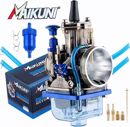 PWK - Carburador universal de 1.18 pulgadas para motocicleta de 125 cc a 250 cc de motor de carreras de cuatrimotos, cuatrimotos, motocross, Go