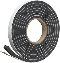 Self Stick Foam Weatherstrip - Low Density - Highly Compressible (1/2" Thick x 3/4" Wide x 17'L)