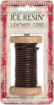 ICE Resin Dark Brown-3.0mm Leather Cording