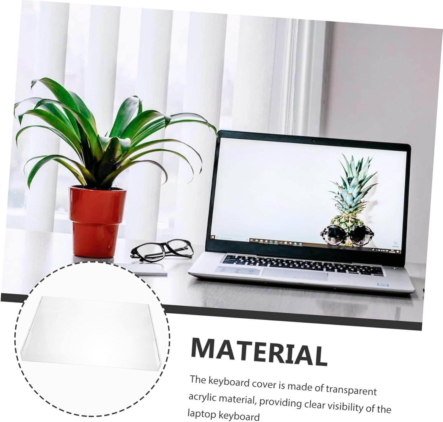 Keyboard Cover Protector Stand for Laptop Wrist Cushion for Dirt Protection