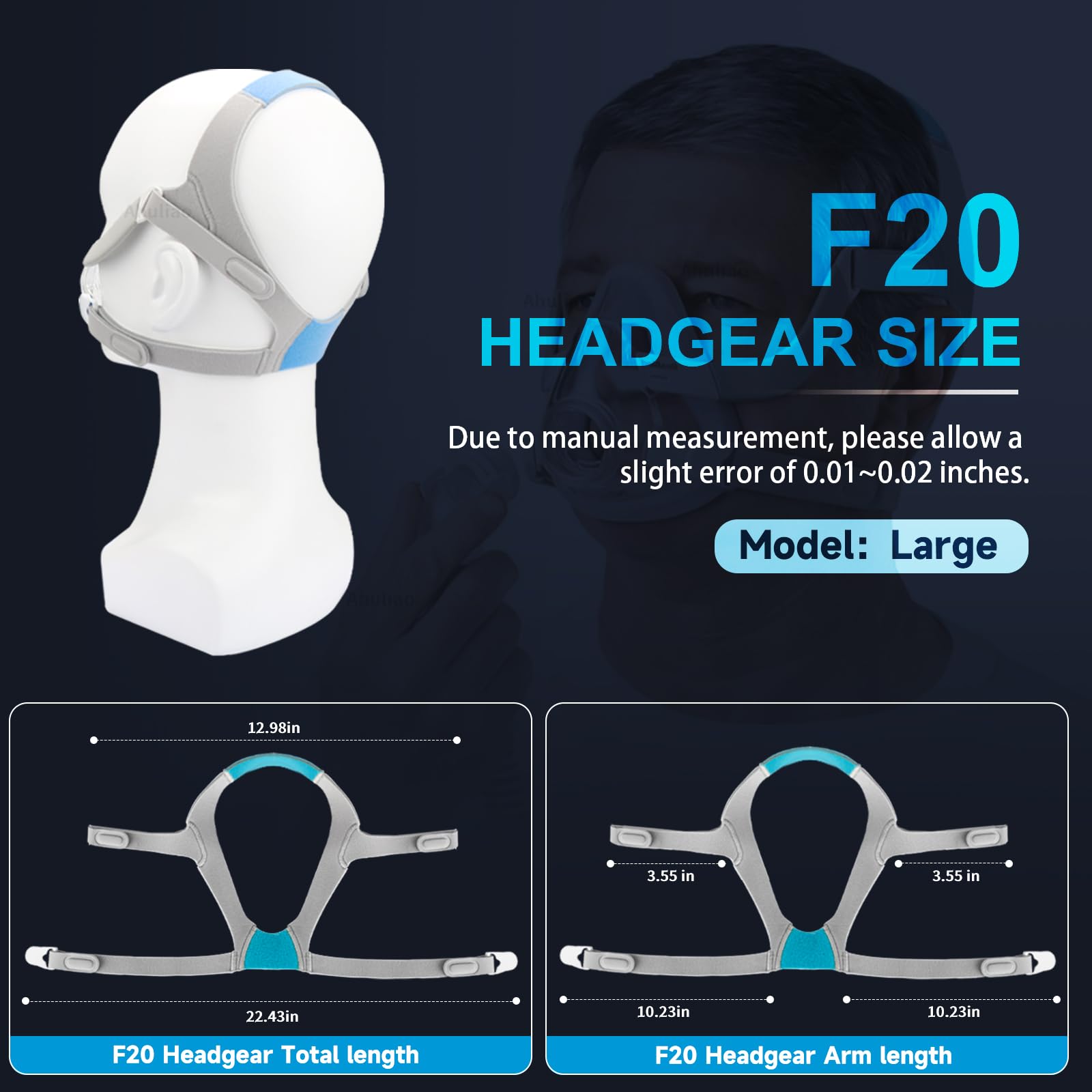 AirFit/AirTouch F20 Full Face Headgear Strap