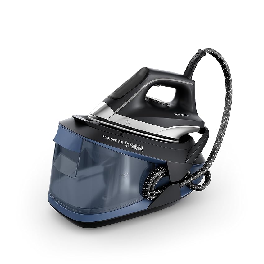 Immagine del prodotto Rowenta Turbosteam Ferro da stiro con generatore di vapore, 2600 Watt, vapore costante 120 g/min, colpo di vapore extra, riscaldamento rapido, serbatoio da 1,7 l, sistema anticalcare, blu, VR8325