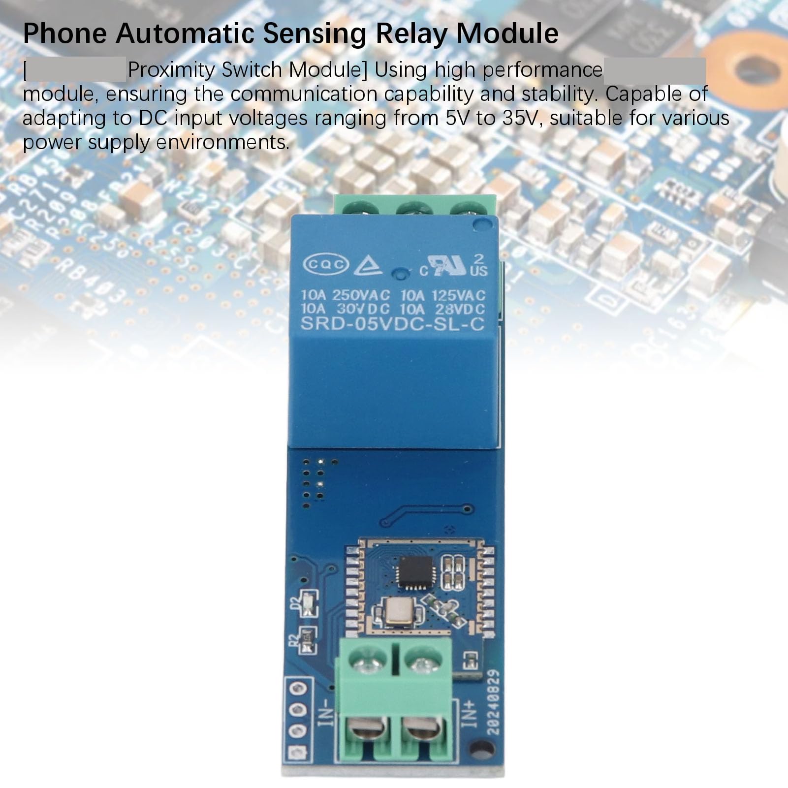 Bluetooth Relay Module, DC5-35V Mobile Phone Bluetooth Proximity Switch - Image 3