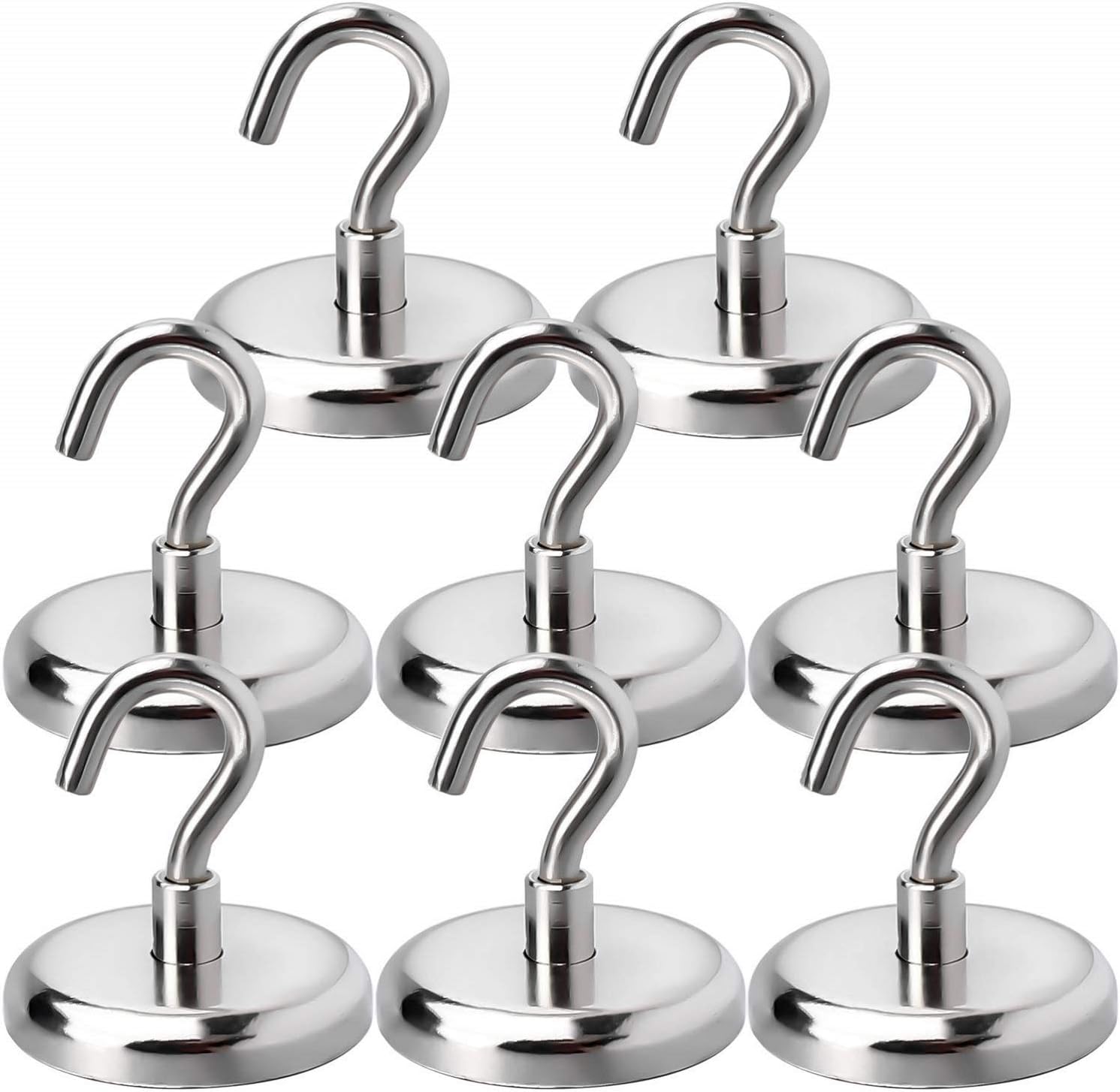 LOVIMAG 100LBS Heavy Duty Magnetic Hooks, Strong Neodymium Magnet Hooks for Home, Kitchen, Workplace, Office etc, Hold up to 100 Pounds - 12pack: Industrial & Scientific