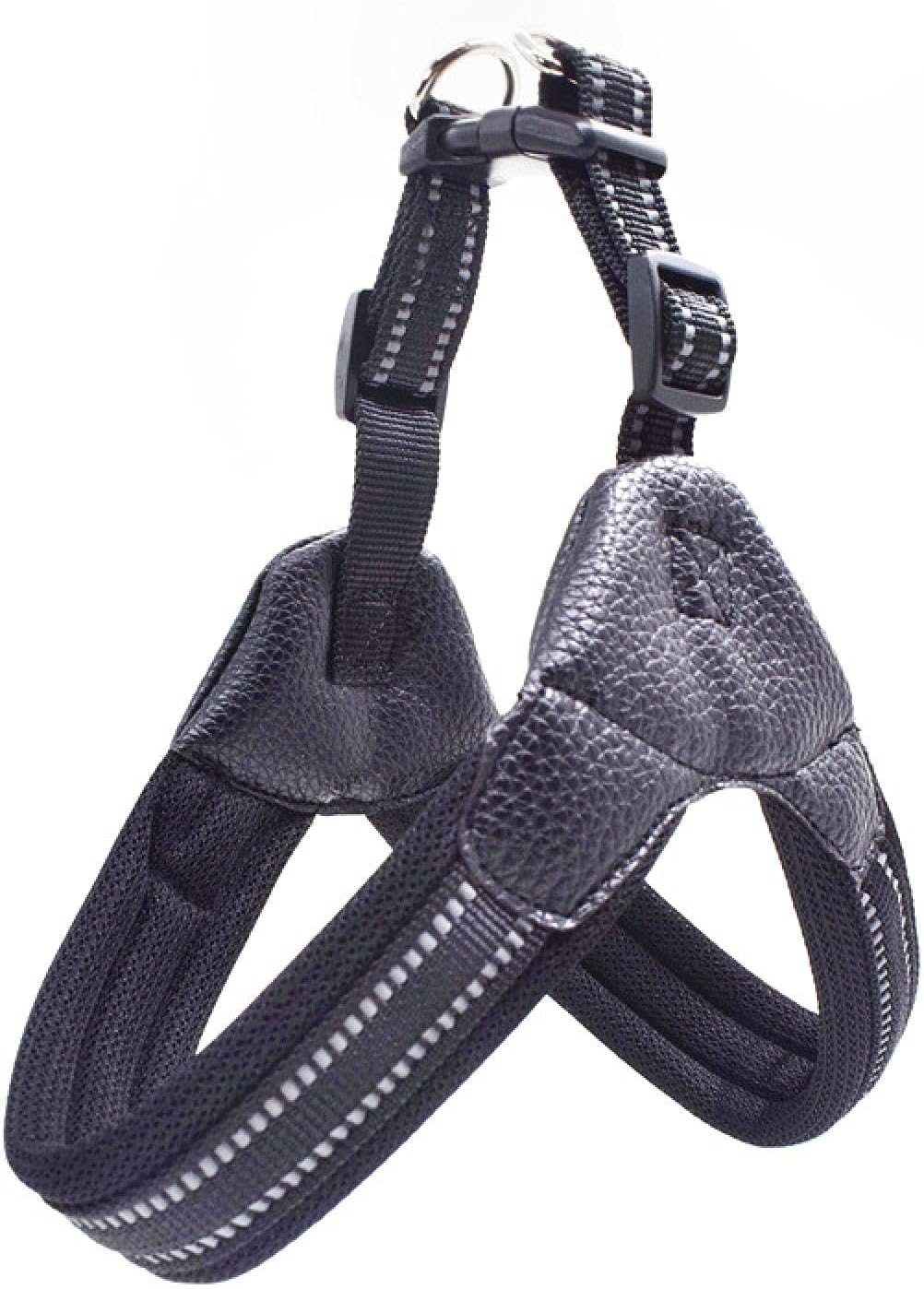 Breathable nylon mesh dog seat belt reflective adjustable dog seat belt and leash cover for dog pet collar leash dog accessory XS black