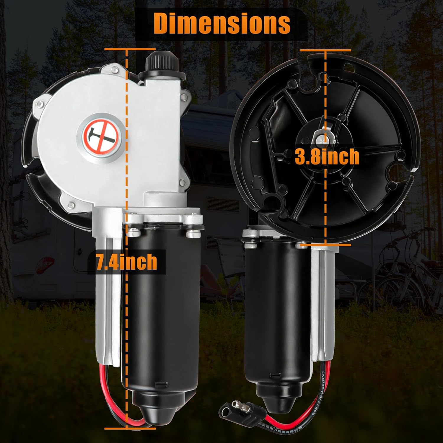 3317084.000U RV Awning Motor Drive Repair Kit Assembly, Direct Replacement for Dometic 9200 Series Power Awnings, Replaces 3316605.001, 3316605.017