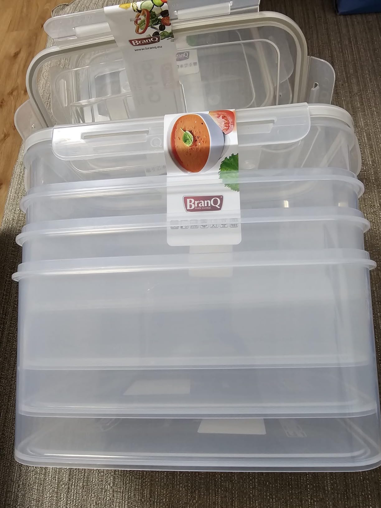 Branq - Home Essential, Q-Lock 2.5 Litre Clear Food Storage Container ...