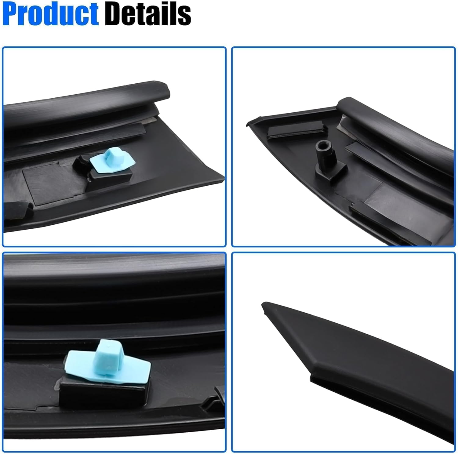 2PCS Rear Door Wheel Arch Molding Garnish Trim Compatible with Honda Passport 2019-2023 for Pilot 2016-2022 Replace 75395-TG7-A01 75390-TG7-A01