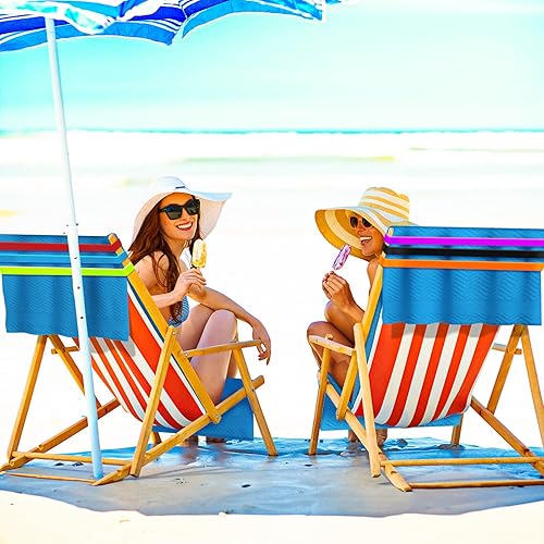 Miniatura 7 de Bandas de toalla de silicona más gruesas para silla de playa, bandas de clip de toalla de playa resistentes al viento, bandas elásticas y coloridas