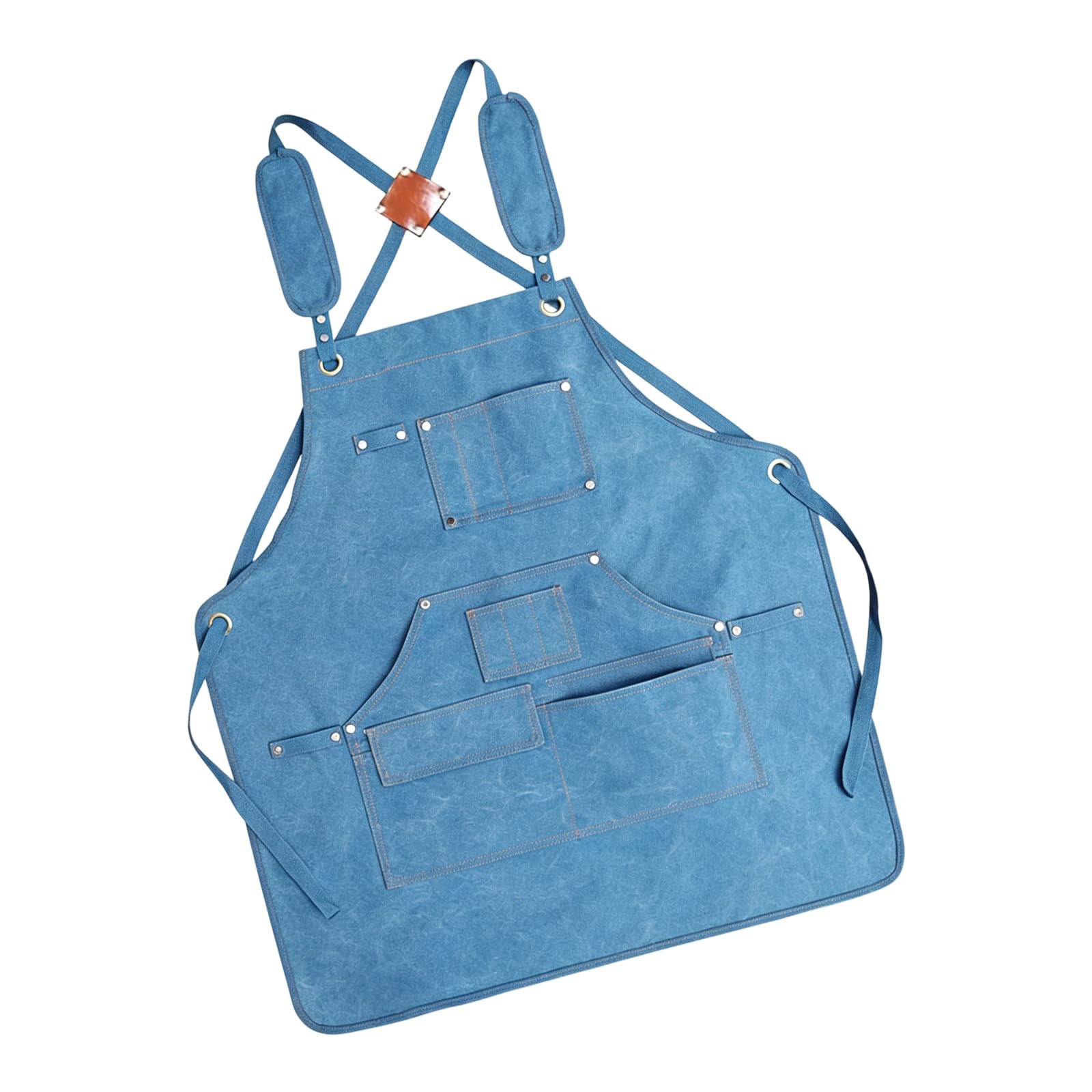 BWANGIAO Strong Canvas Work Apron Featuring Multiple Pockets For Men And Women Waterproof For Various Tasks