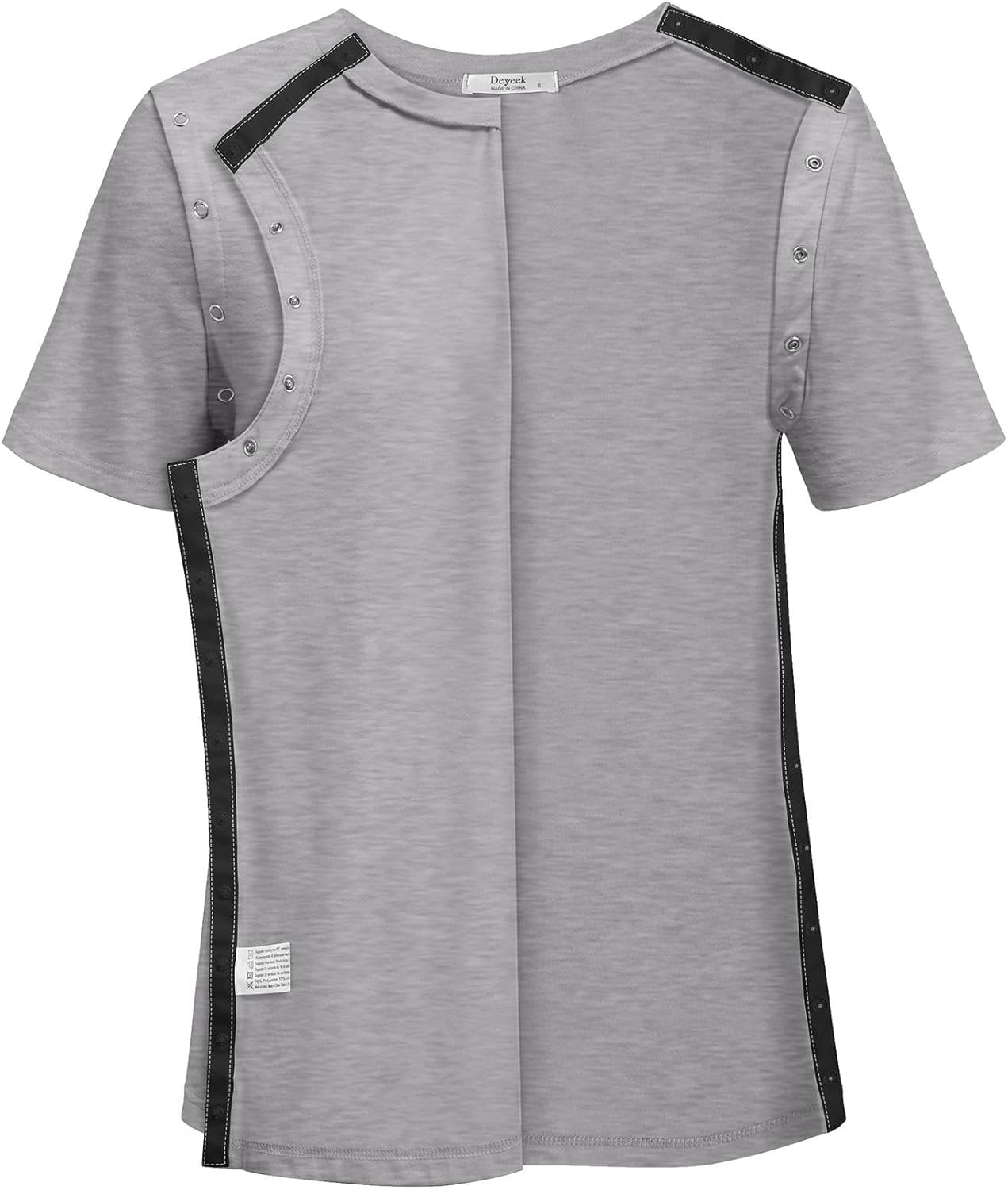 Deyeek Post Surgery Shirts Women Shoulder Recovery Tear Away Chemo Port Access Rotator Cuff Rehab Adaptive Clothing Hospital - Image 3