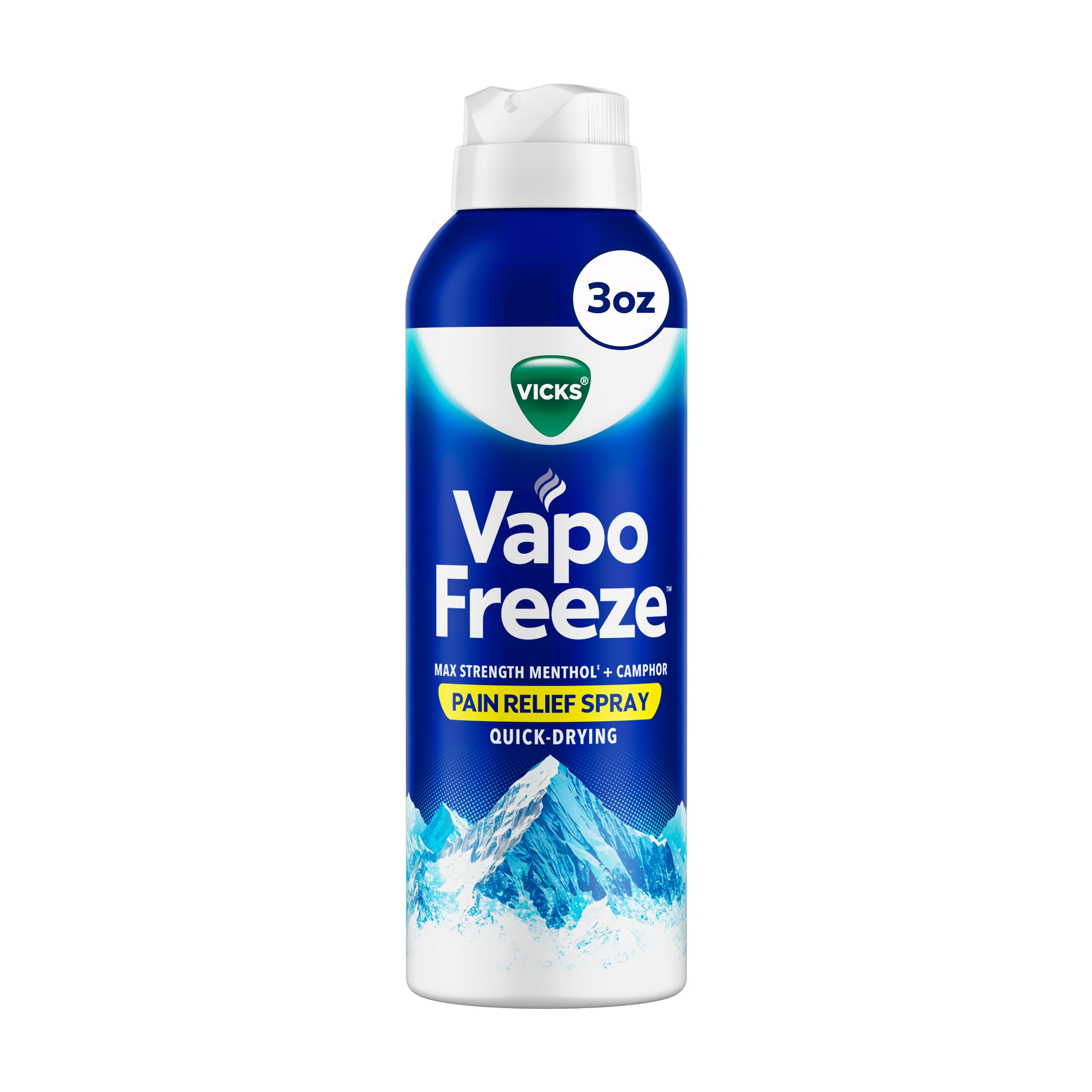 [BRSRAH37BMCAECQ7] Vicks VapoFreeze Menthol Pain Relieving Spray 3oz, for Muscles & Joint Pain Associated with Arthritis, Simple Backaches, Strains, Sprains, Bruises, Vicks Vapors, Penetrating Formula