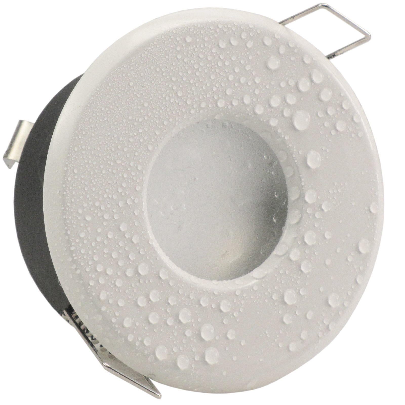 trendlights24 MER IP65 LED Bad Einbaustrahler flach 5W dimmbar 230V 5er Set | Weiß, rund, Einbautiefe 50 mm, Warmweiß, 3000k, 110°, Decken Einbauspots, Feuchtraum, außen, LED austauschbar