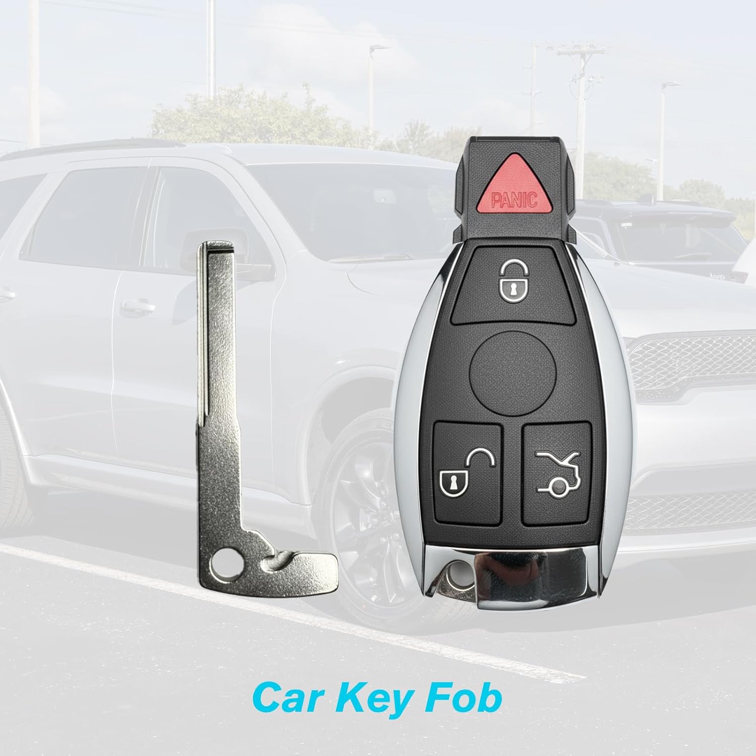 2PCS Car Key Fob Keyless Entry Remote 315MHz YZ3312 IYZ3317 for Mercedes 300 / SL Series for Mercedes C / E / G / M / R / S-Class 1997-2014 | 4 Buttons with Door Key