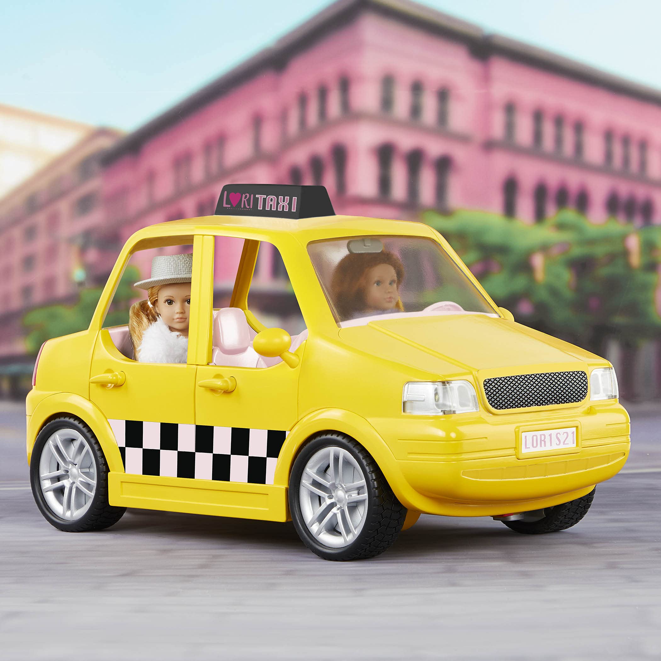 Amazon.com: Lori - Taxi - Taxi for Mini Dolls - Yellow Cab for 6