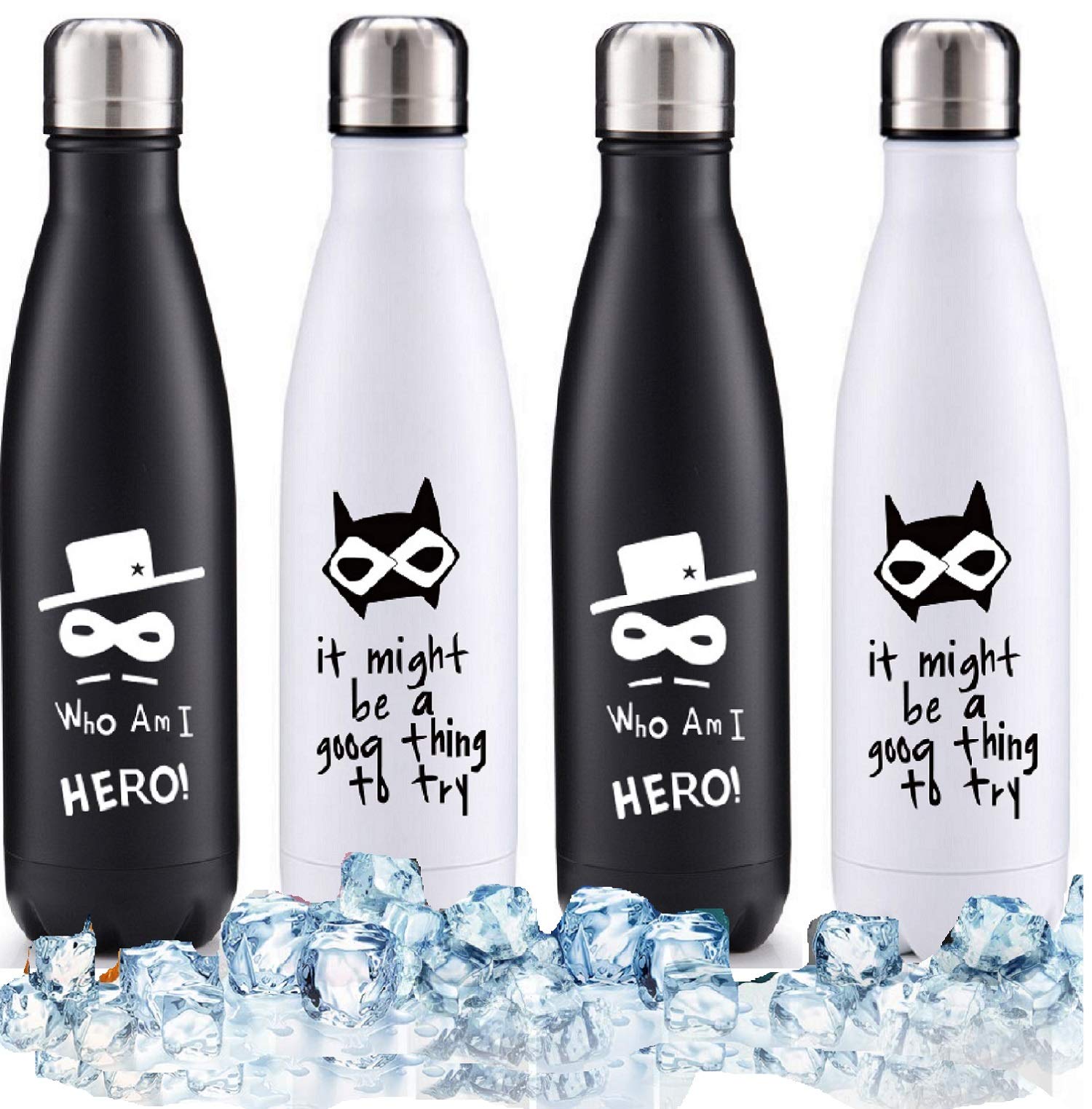 Borraccia Termica In Acciaio Inossidabile 500 Ml - Thermos Chilly Per Viaggio, Sport, Palstra - Mantiene Caldo 12h E Freddo 24h